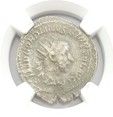 GORDIAN3RD(AR)NGC(LG) Roman Silver DBL Denarius of Gordian III (AD 238-244) NGC(LG)