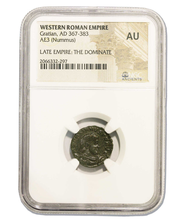 GRATIAN(AE3)NGC(AU) Roman AE of Gratian (AD367-383) NGC(AU)