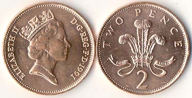 Great Britain KM936(U) 2 Pence