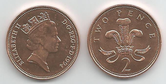 Great Britain KM936a(U) 2 Pence