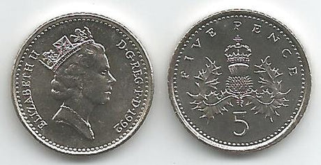 Great Britain KM937b(U) 5 Pence