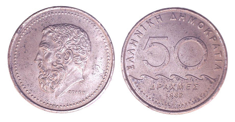 Greece KM124-134(VF) 50 Drachmai