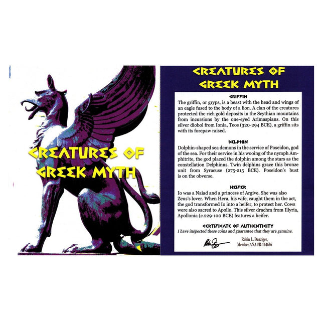 GREEKMYTH3CNBOX Creatures of Greek Myth (Three-Coin Box)