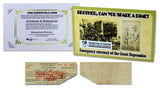 GRTDEPRESSIONBNCARD Emergency Currency of the Great Depression $1 Pay Warrant Single Banknote Folder