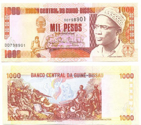 Guinea-Bissau P13b(U) 1,000 Pesos