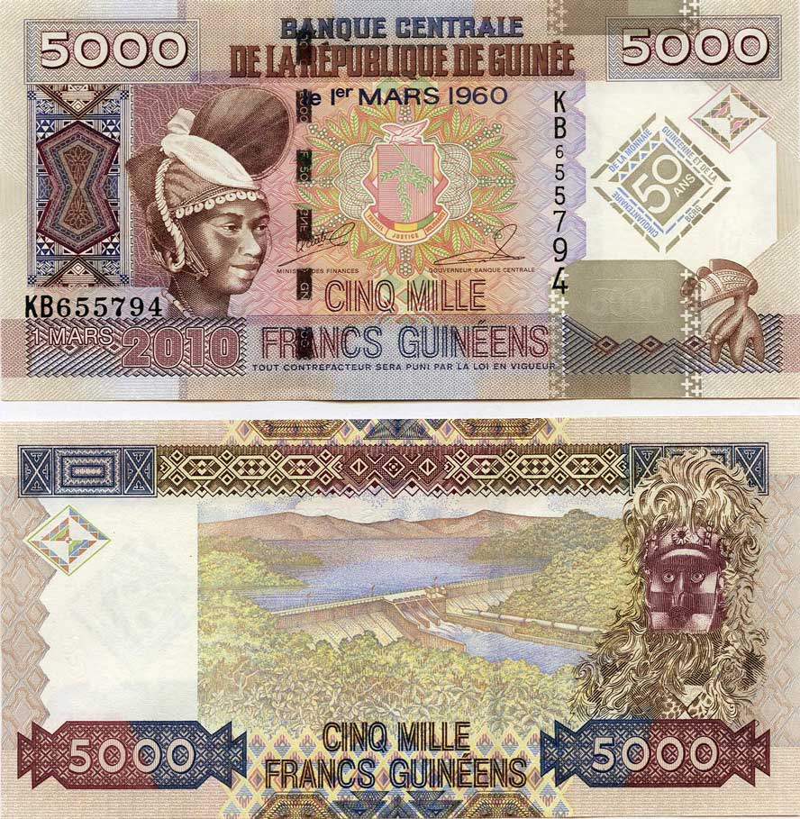 Guinea P44(U) 5000 Francs