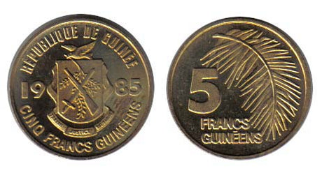 Guinea KM53(U) 5 Francs