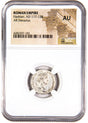 HADRIAN(AR)NGC(AU) Roman Silver Denarius of Hadrian (AD 117-138) NGC(AU)