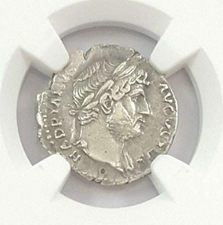 HADRIAN(AR)NGC(CH-VF) Roman Silver Denarius of Hadrian (AD 117-138) NGC(CH-VF)