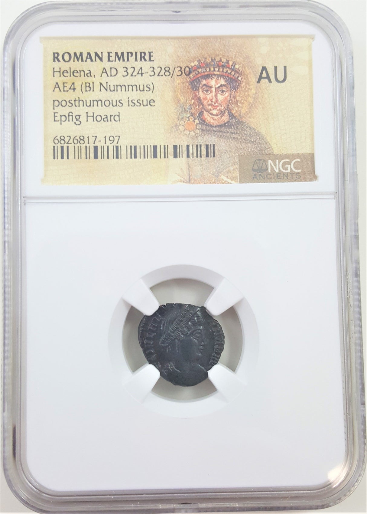 HELENA(EPFIG)NGC(AU) Roman AE of Helena (AD 324-337) Epfig Hoard NGC(AU)