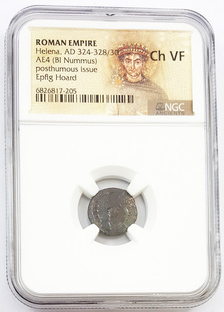 HELENA(EPFIG)NGC(VF) Roman AE of Helena (AD 324-337) Epfig Hoard NGC(VF)