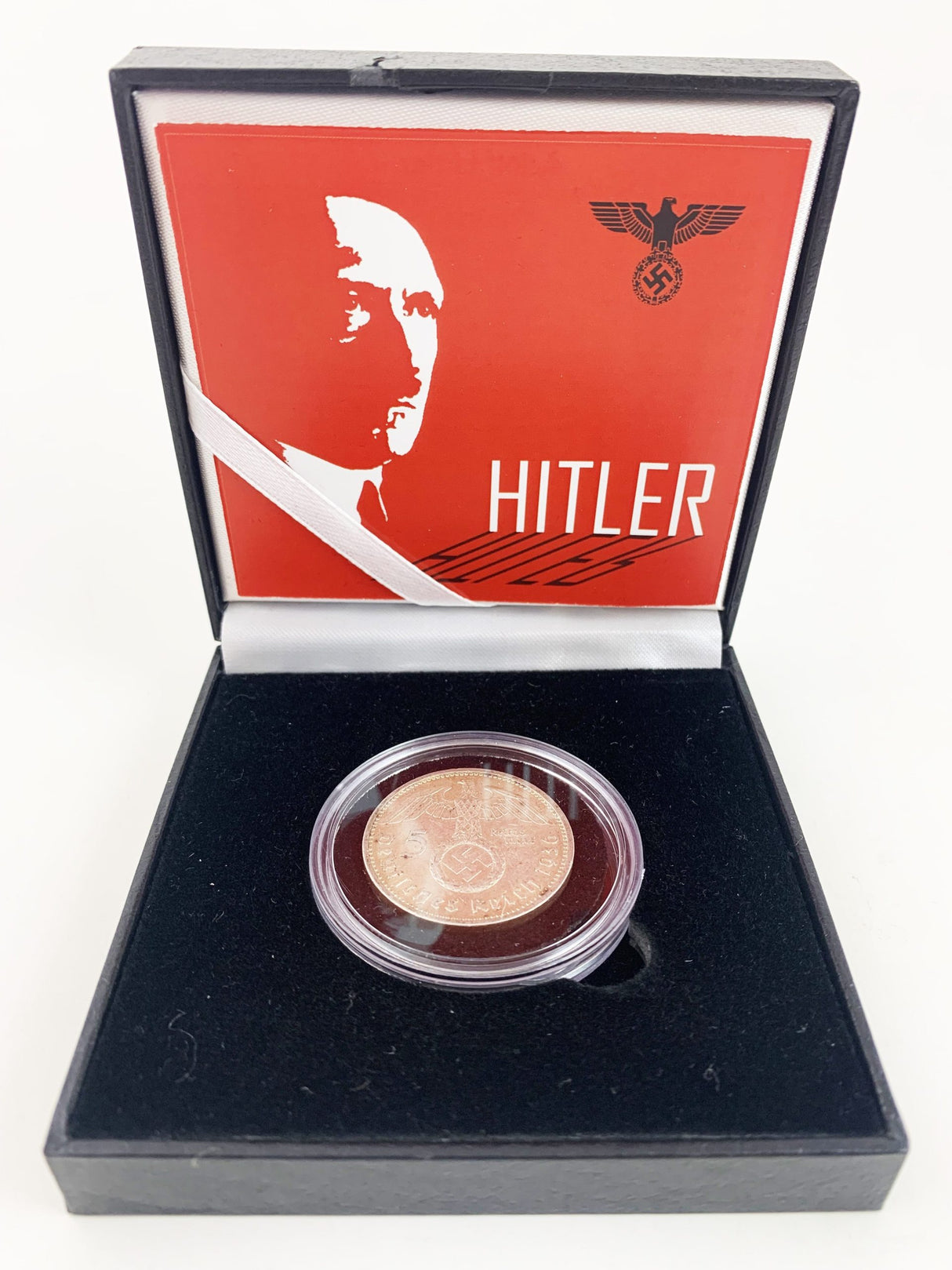 Adolf Hitler: Silver 5 Reichsmark Box (black box)