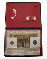 Adolf Hitler: Banknote, Stamp & Two Coins (Album)