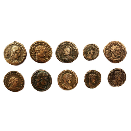 House of Constantine: A Collection of 10 Roman Bronze Coins