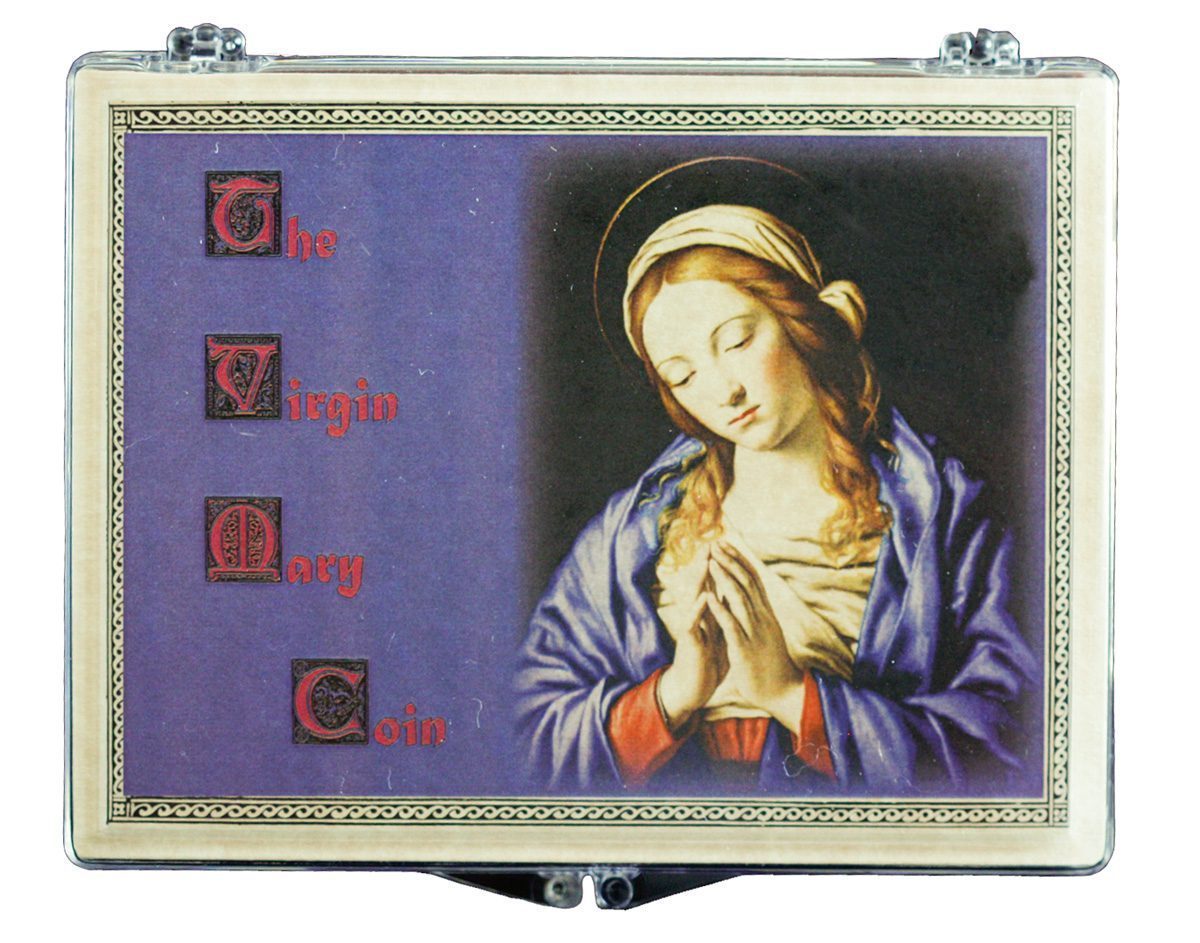 Virgin Mary Coin: Bronze Coin from the Reign of Emperor Arcadius (Clear Box)