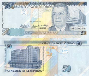 Honduras P94(U) 50 Lempiras