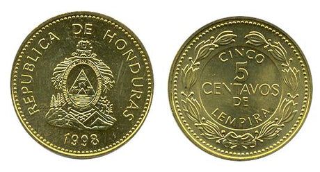 Honduras KM72.4(U) 5 Centavos