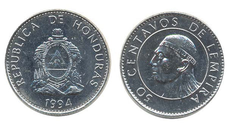 Honduras KM84.a1(U) 50 Centavos