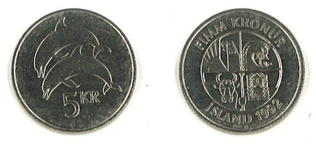 Iceland KM28(U) 5 Kronur