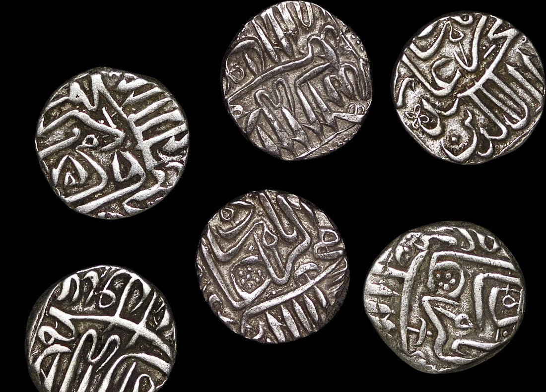 IN-AKBAR India, Mughal Empire, Akbar the Great (Jalal al-Din Muhammad Akbar), (1556-1605), Half Rupee(C)