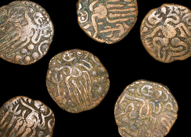 IN-CHOLA Medieval India, Chola Empire, Rajaraja Chola (985-1014 CE), Derivative Series, Massa(C)