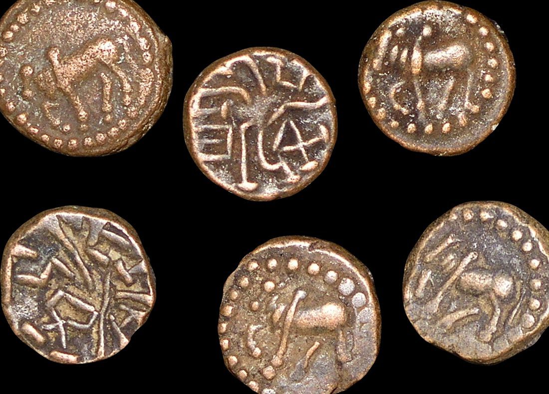 IN-NAGANAR Ancient India, Nagas of Narwar (c.200-340 CE), Quarter Kakini(C)