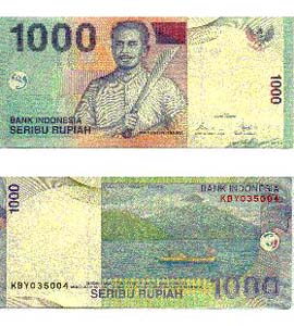 Indonesia P141(U) 1,000 Rupiah