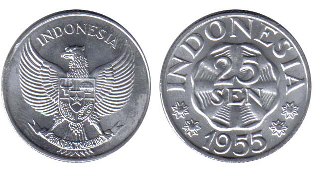 Indonesia KM11(U) 25 Sen