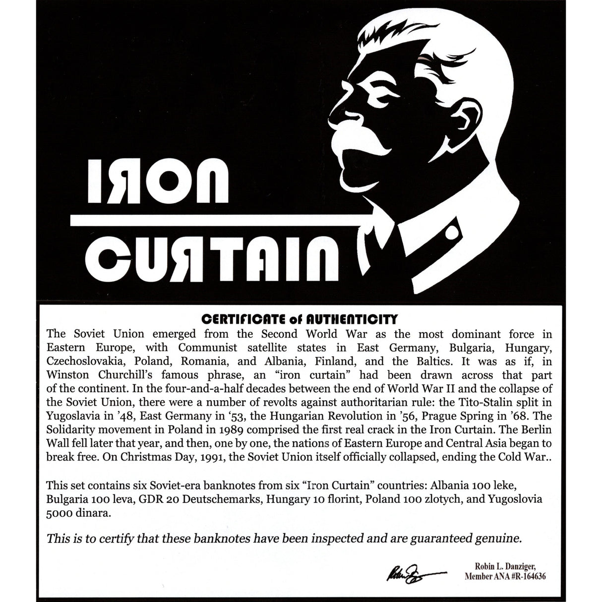 IRONCURTAIN-BF Iron Curtain: Six Banknotes of the Eastern Bloc (Billfold)