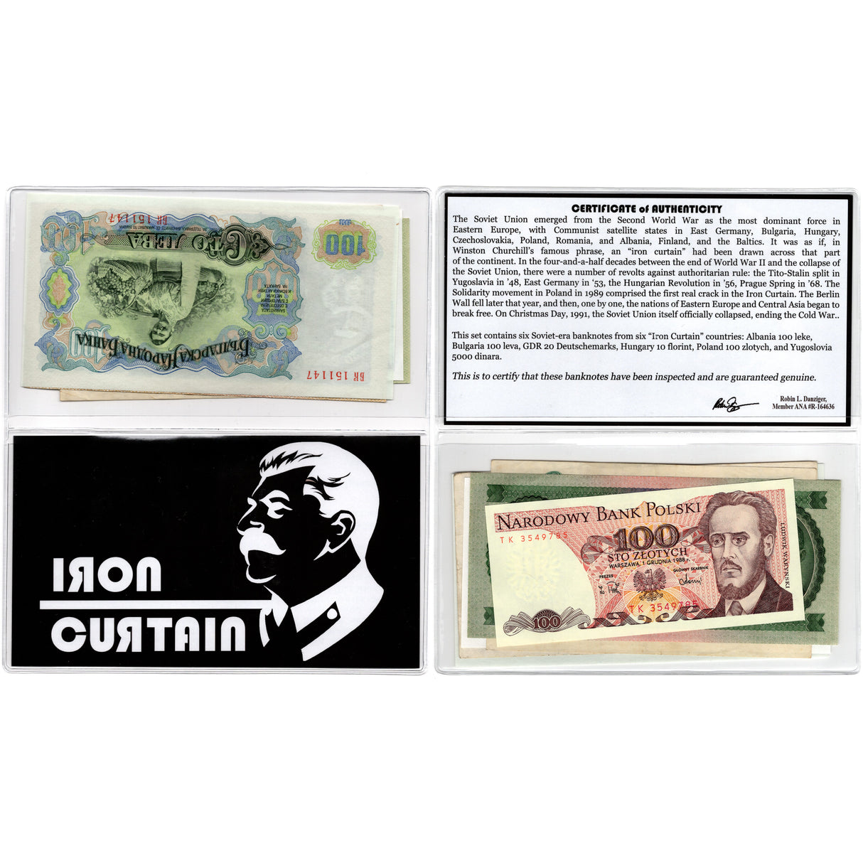 IRONCURTAIN-BF Iron Curtain: Six Banknotes of the Eastern Bloc (Billfold)