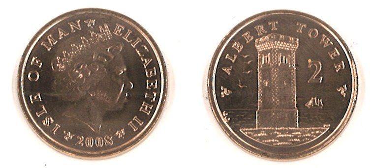 Isle of Man KM1254(U) 2 Pence