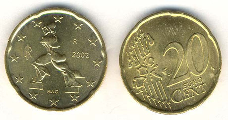 Italy KM214(U) 20 Ital. Cents