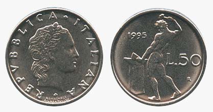 Italy KM95.2(U) 50 Lira