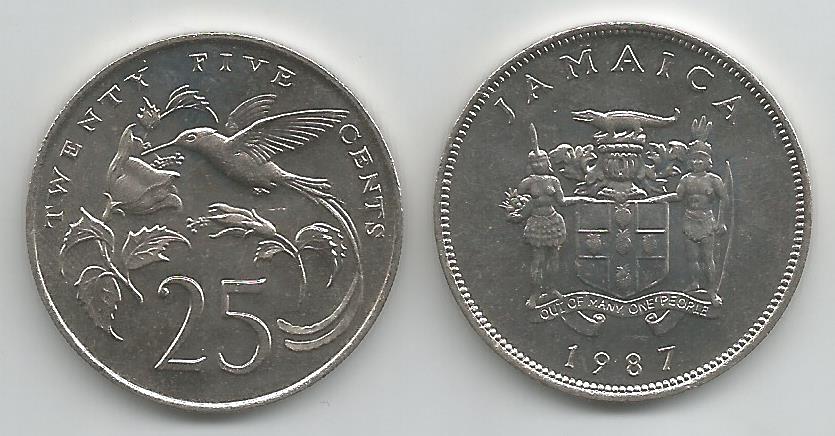 Jamaica KM49(U) 25 Cents