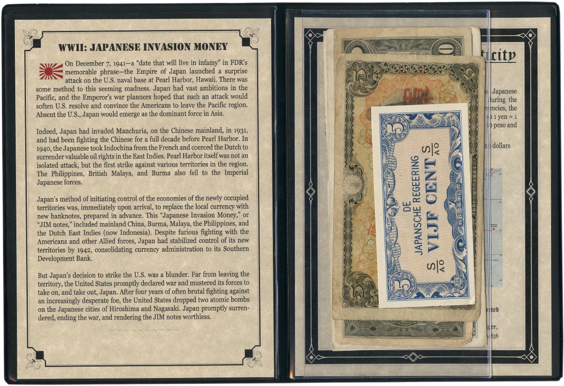 JIMALB Japanese Invasion Money: World War II Album