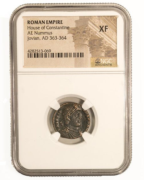 JOVIAN(AE3)NGC(XF) Roman AE of Jovian (363-364) NGC(XF)