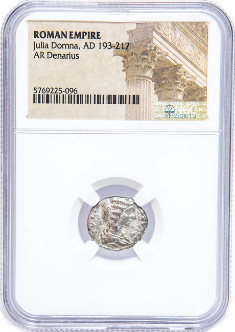 JULIADOMNA(AR)NGC(LG) Roman Silver Denarius of Julia Domna (AD193-217) NGC(LG)