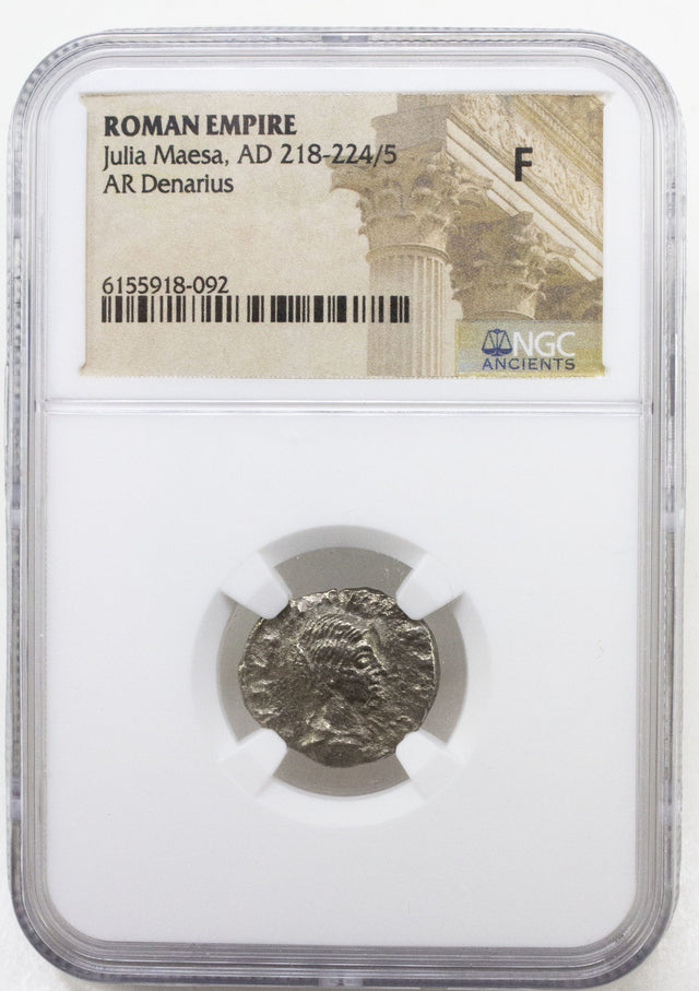 JULIAMAESA(AR)NGC(F) Julia Maesa Silver Antoninianus NGC Certified Slab(F)