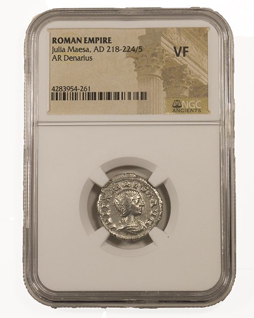 JULIAMAESA(AR)NGC(VF) Julia Maesa Silver Antoninianus NGC Certified Slab(VF)