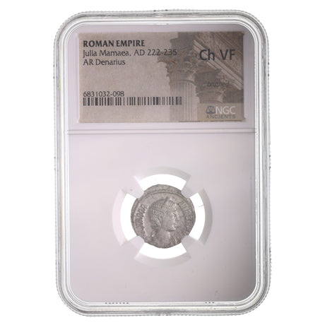 Roman Empire, Julia Mamaea (Died 235 Ce), Denarius NGC