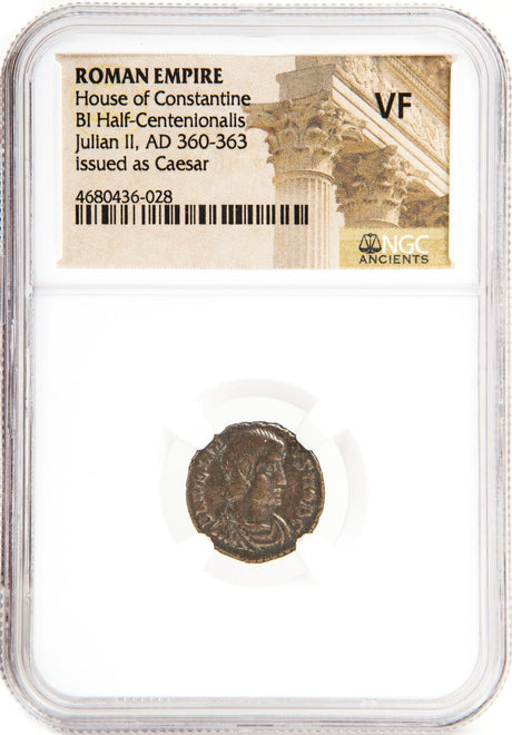 Roman Ae Of Julian Ii (As Ceaser)(Ad 361-363) NGC