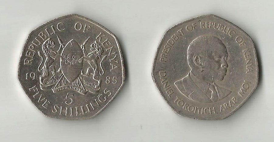 Kenya KM23(CL) 5 Shillings