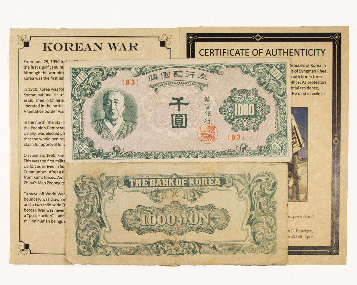 KOREANWARALB Korean War Banknote Album