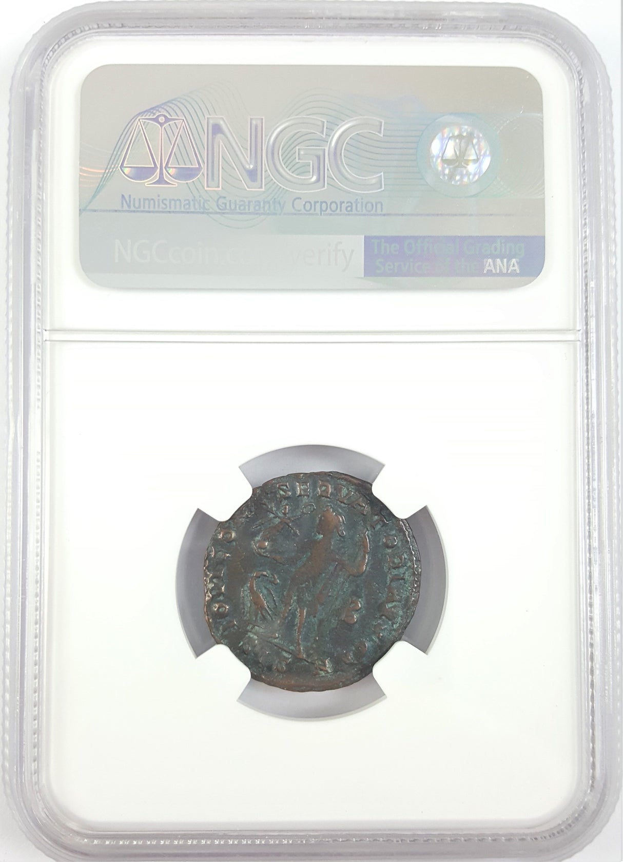 LICINIUS1ST(JOVI)NGC(F) Roman AE of Licinius 1st (AD 308-324) Jovi Conservatori NGC(F)