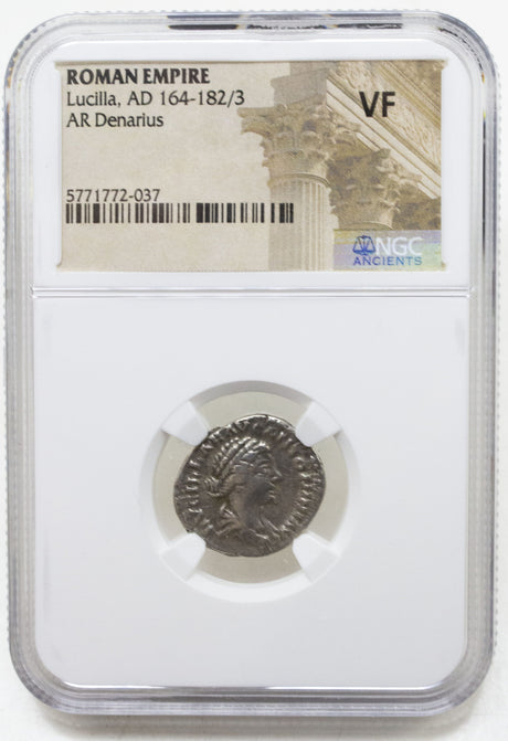 LUCILLA(AR)NGC(VF) Roman Silver Denari of Lucilla NGC(VF)