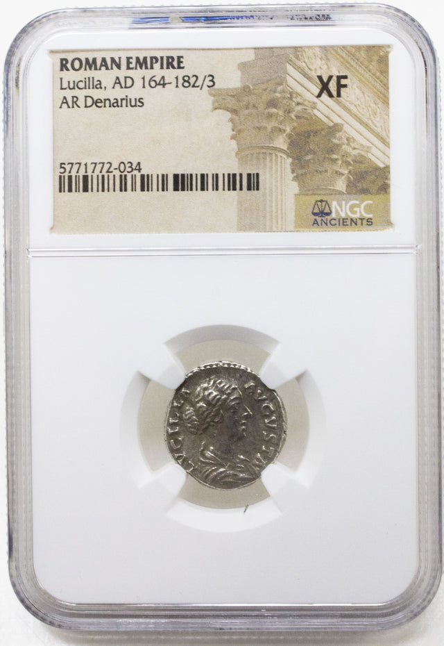 LUCILLA(AR)NGC(XF) Roman Silver Denari of Lucilla NGC(XF)