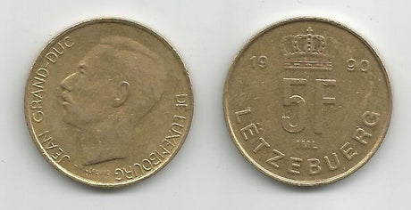 Luxembourg KM60.1(C) 5 Francs