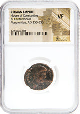 MAGNENTIUS(AE2)NGC(VF) Roman AE of Magnentius (AD 350-353) NGC(VF)