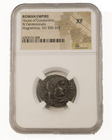 MAGNENTIUS(AE2)NGC(XF) Roman AE of Magnentius (AD 350-353) NGC(XF)