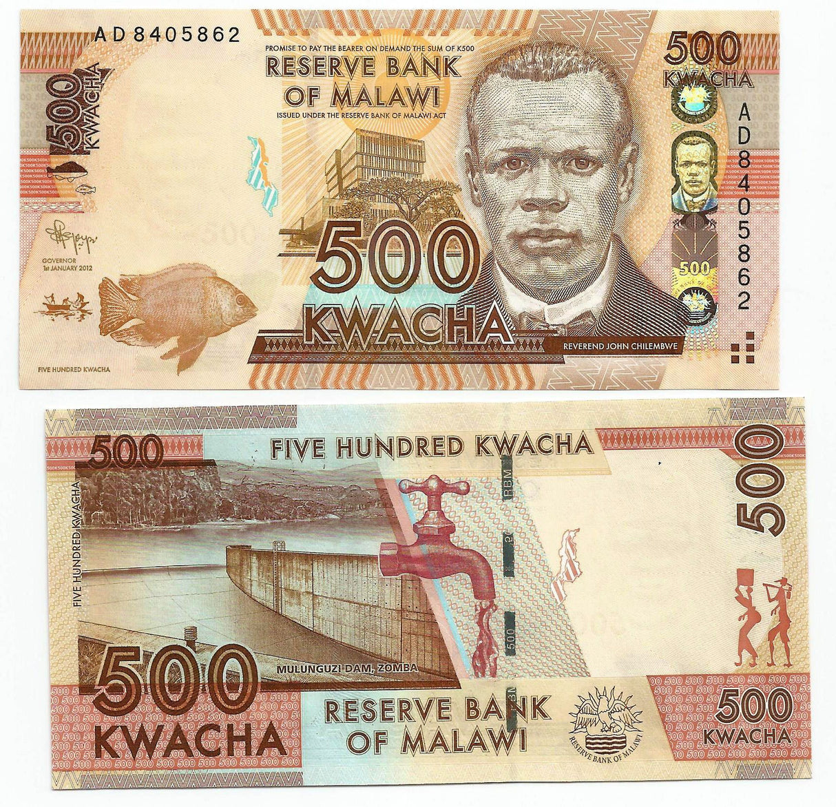 Malawi P61(U) 500 Kwacha